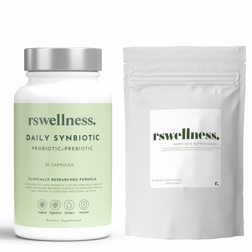 15 Boric Acid Suppositories + Probiotic Combo | Full Feminine Reset Kit